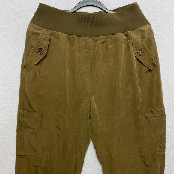 Maeve Anthropologie Jogger Womens Medium Brown Cicerone Cargo Pull On Stretch - Picture 3 of 9